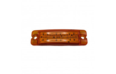 Габаритный фонарь двухрядный Желтый 12-24v 18LED TH