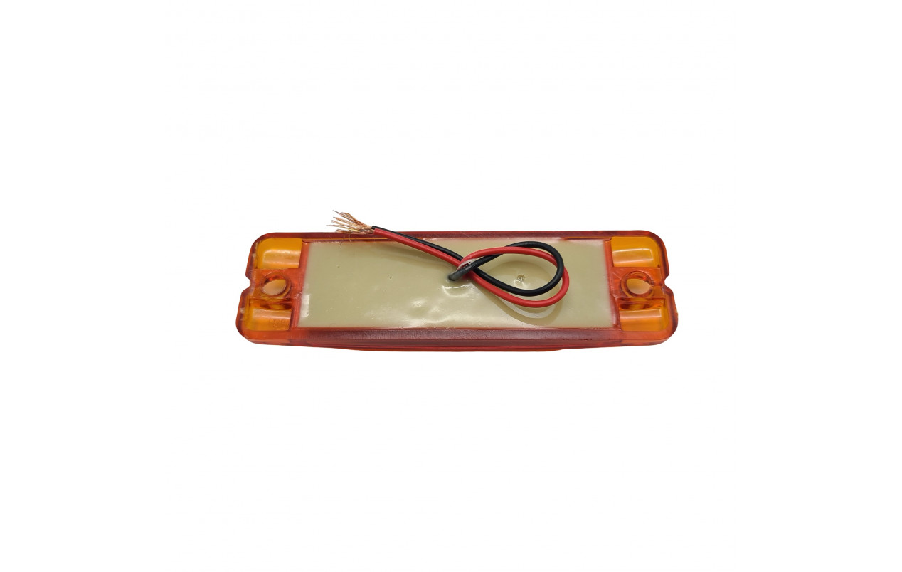 Габаритный фонарь двухрядный Желтый 12-24v 18LED TH
