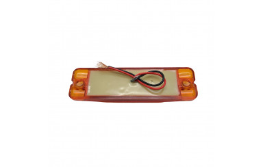 Габаритный фонарь двухрядный Желтый 12-24v 18LED TH
