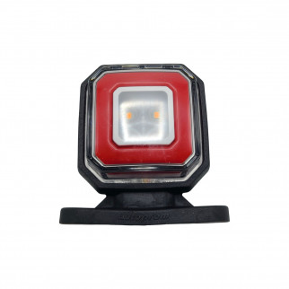 Габаритный фонарь квадратный 12-24v Красно-белый LED