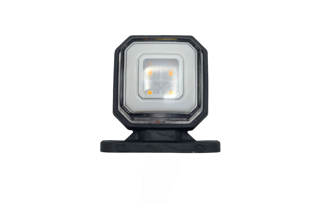 Габаритный фонарь квадратный 12-24v Красно-белый LED