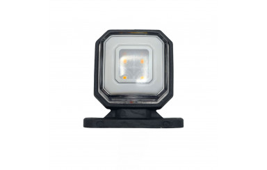 Габаритный фонарь квадратный 12-24v Красно-белый LED
