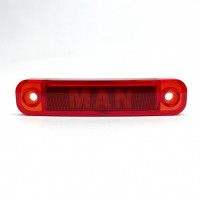 Габаритний ліхтар із логотипом MAN 24v Червоний