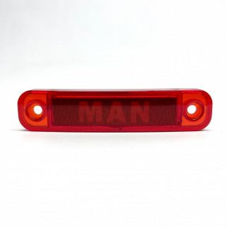 Габаритний ліхтар із логотипом MAN 24v Червоний