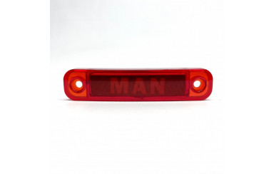 Габаритный фонарь с логотипом MAN 24v Красный