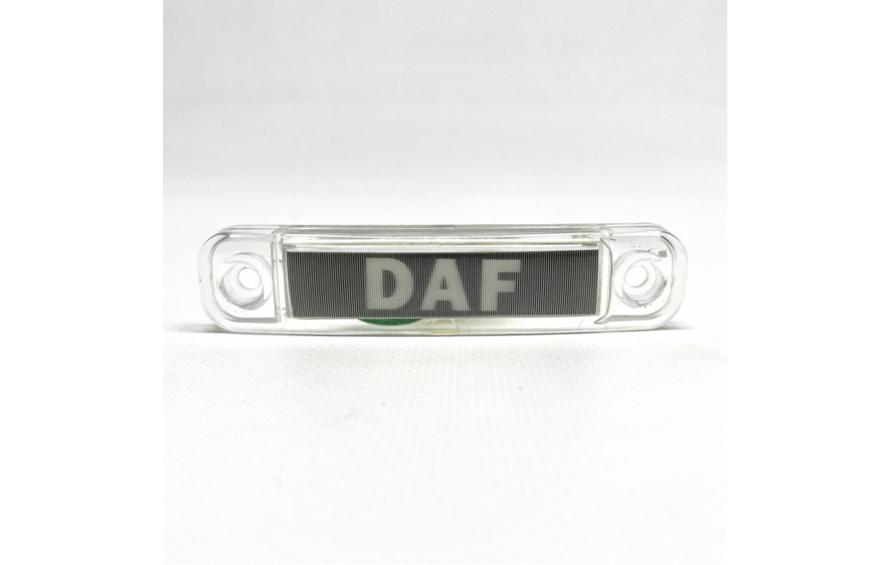 Габаритный фонарь с логотипом DAF 24v белый