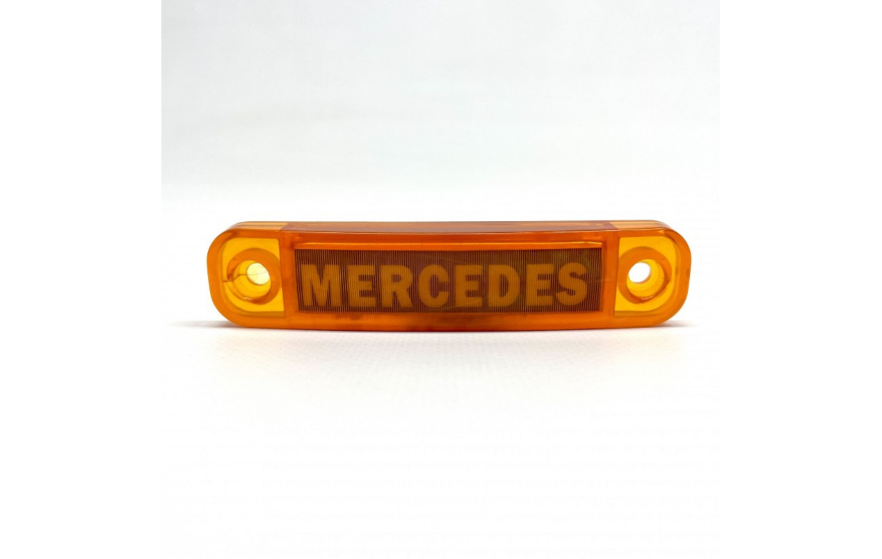 Габаритний ліхтар з логотипом MERCEDES 24v жовтий