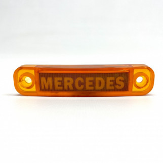 Габаритный фонарь с логотипом MERCEDES 24v желтый