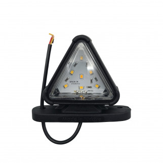 Габаритний ліхтар трикутний 12-24v Червоно-білий LED