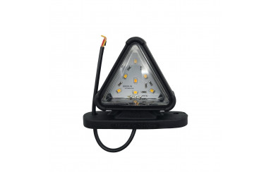Габаритный фонарь треугольный 12-24v Красно-белый LED