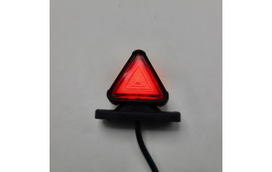Габаритний ліхтар трикутний 12-24v Червоно-жовтий LED 5см 