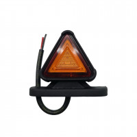 Габаритний ліхтар трикутний 12-24v Червоно-жовтий LED 5см 