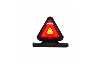 Габаритный фонарь треугольный LED 12-24v Красно-желтый Неон 8,5см