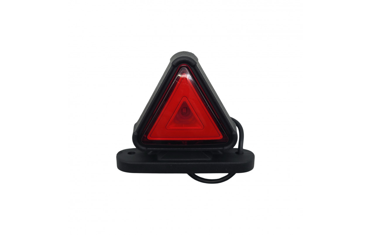 Габаритный фонарь треугольный LED 12-24v Красно-желтый Неон 8,5см