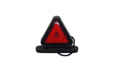 Габаритный фонарь треугольный LED 12-24v Красно-желтый Неон 8,5см