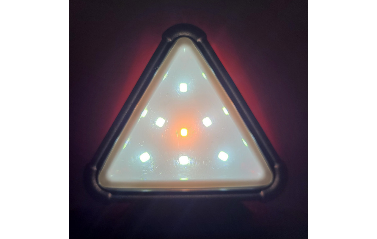 Габаритний ліхтар трикутний SMOKE 12-24v Червоно-білий LED