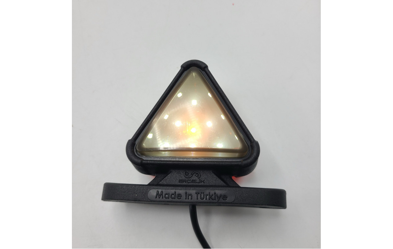 Габаритний ліхтар трикутний SMOKE 12-24v Червоно-білий LED