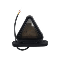 Габаритний ліхтар трикутний SMOKE 12-24v Червоно-білий LED