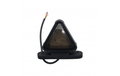 Габаритний ліхтар трикутний SMOKE 12-24v Червоно-білий LED