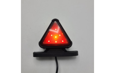 Габаритний ліхтар трикутний SMOKE 12-24v Червоно-жовтий LED