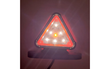 Габаритный фонарь треугольный 12-24v Красно-желтый LED