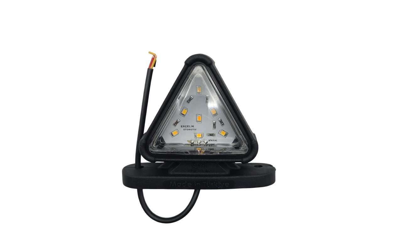 Габаритный фонарь треугольный 12-24v Красно-желтый LED