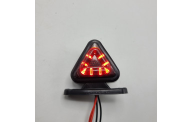 Габаритный фонарь треугольный SMOKE 12-24v Красно-желтый LED 6.5см