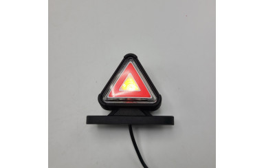 Габаритний ліхтар трикутний неон 12-24v Червоно-білий LED