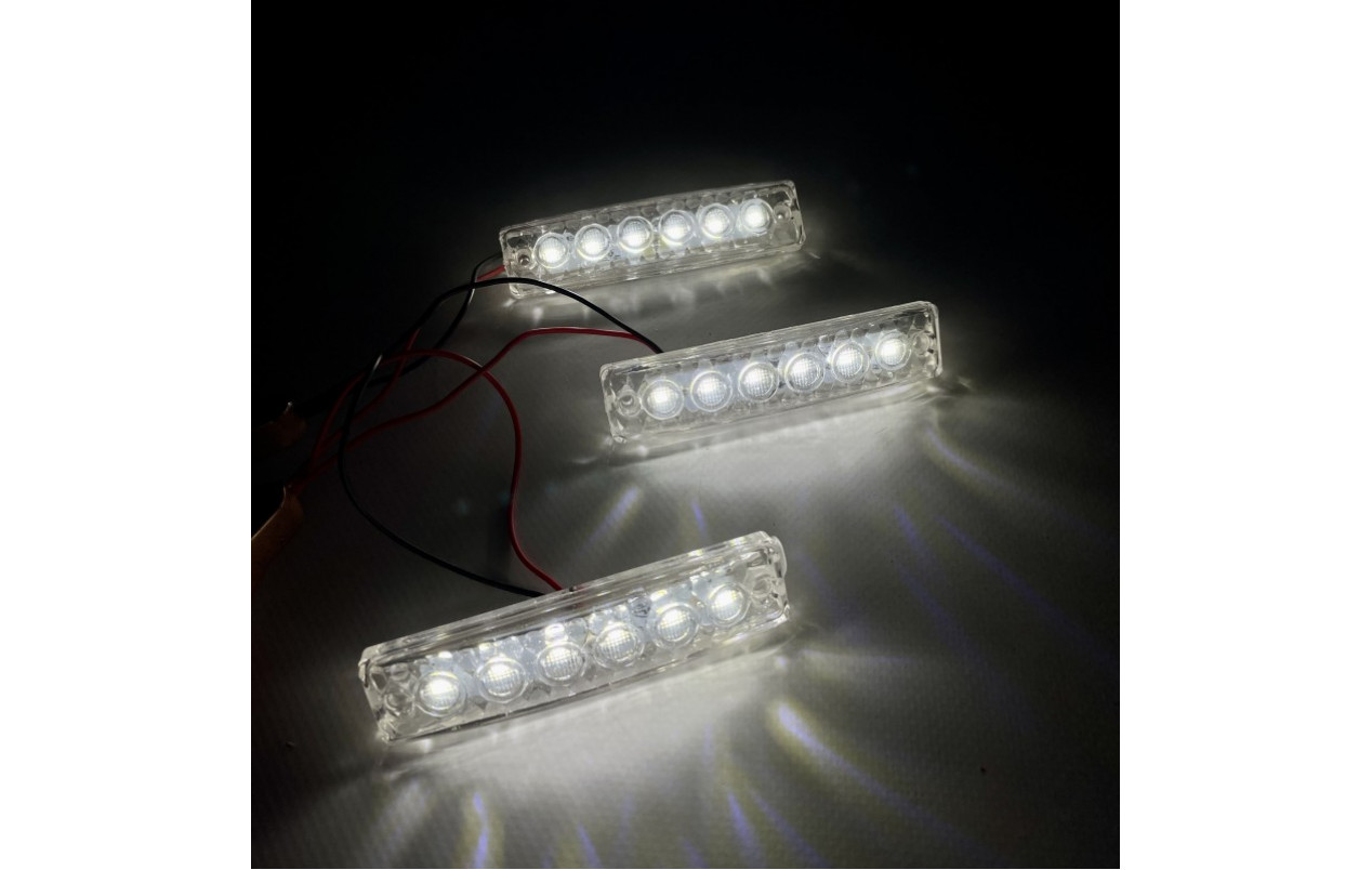 Габаритный фонарик Белый 24v 6LED NOKTA