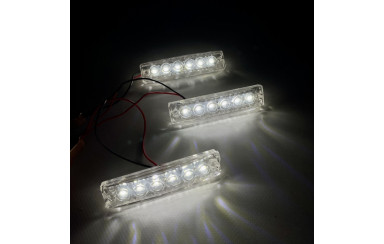 Габаритный фонарик Белый 24v 6LED NOKTA