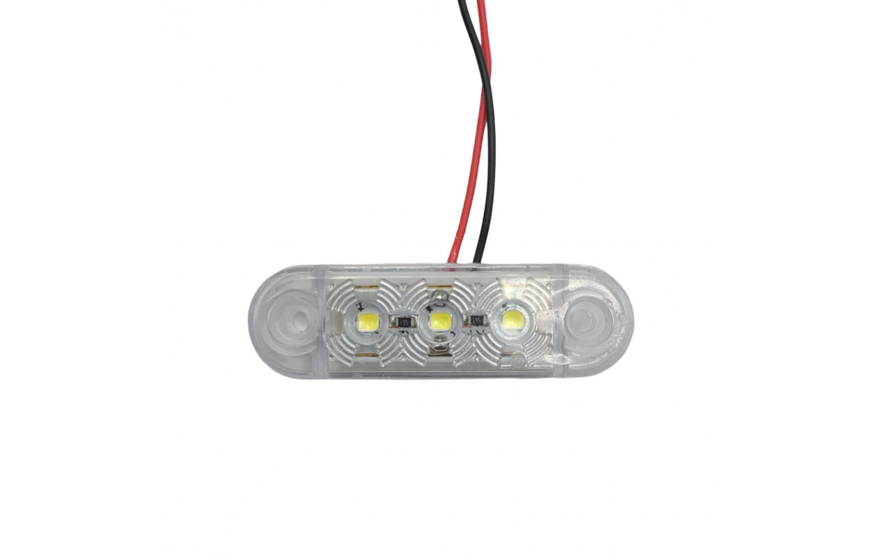 Габаритный фонарик светодиодный Белый 12-24v 3LED FR