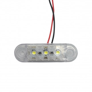 Габаритный фонарик светодиодный Белый 12-24v 3LED FR