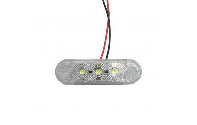 Габаритный фонарик светодиодный Белый 12-24v 3LED FR