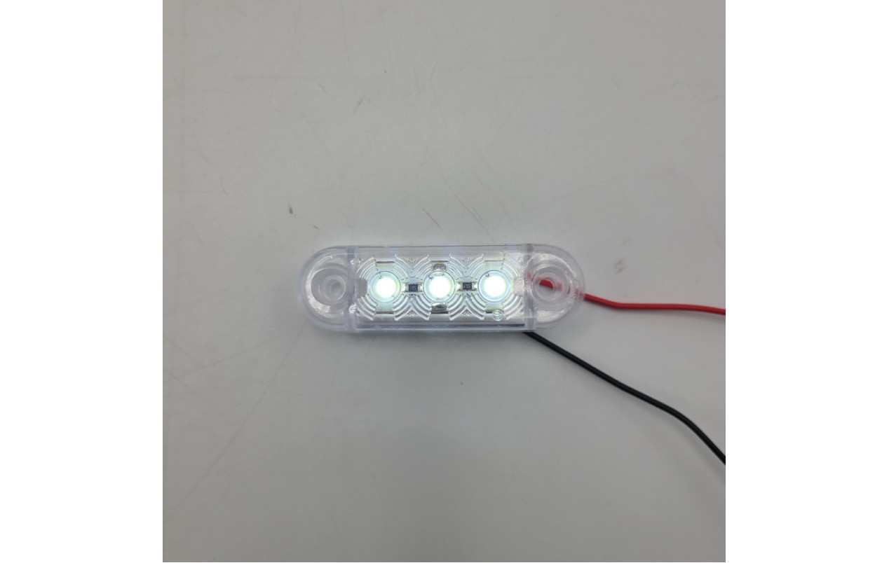 Габаритный фонарик светодиодный Белый 12-24v 3LED FR