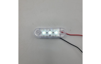 Габаритный фонарик светодиодный Белый 12-24v 3LED FR