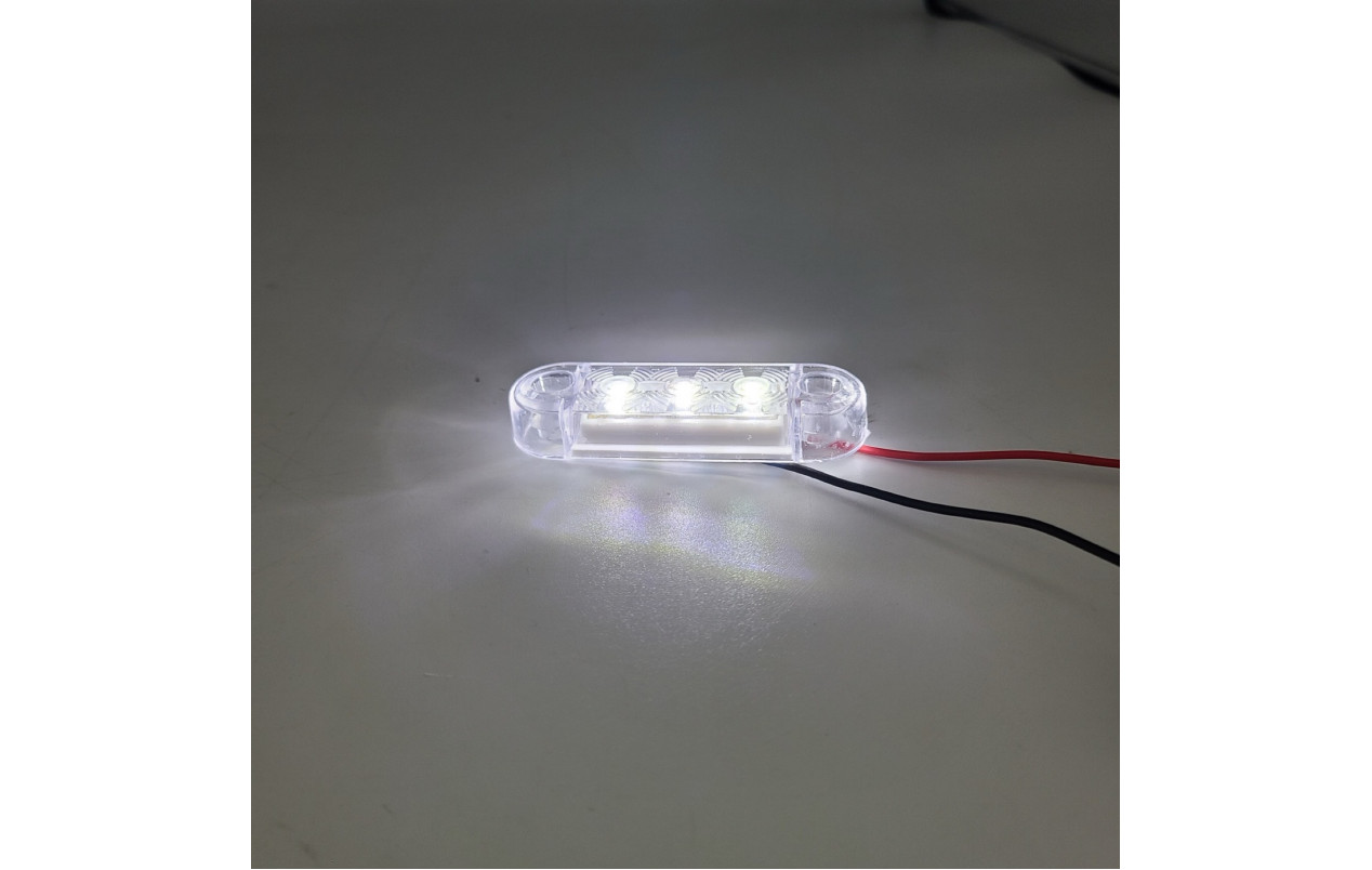 Габаритный фонарик светодиодный Белый 12-24v 3LED FR
