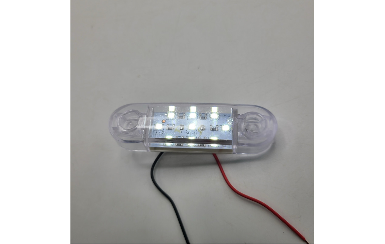 Габаритний ліхтарик світлодіодний Білий 12-24v 9LED TH