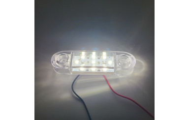 Габаритний ліхтарик світлодіодний Білий 12-24v 9LED TH