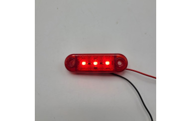 Габаритный фонарик светодиодный Красный 12-24v 3LED FR