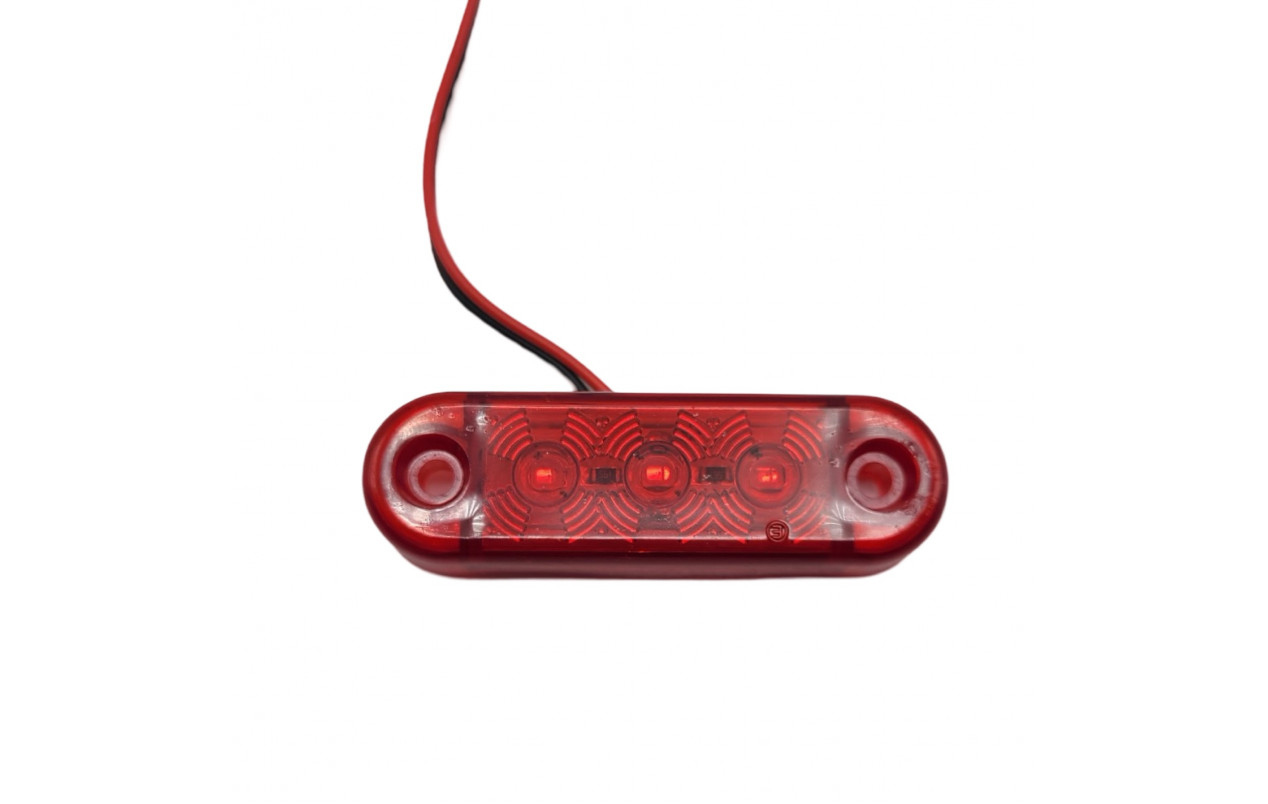 Габаритный фонарик светодиодный Красный 12-24v 3LED FR
