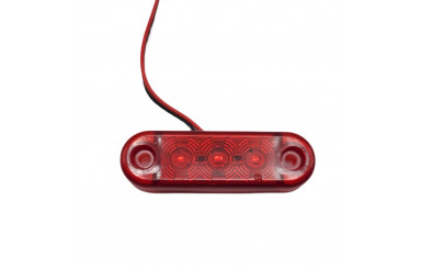 Габаритный фонарик светодиодный Красный 12-24v 3LED FR