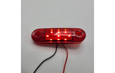 Габаритний ліхтарик світлодіодний Червоний 12-24v 9LED TH