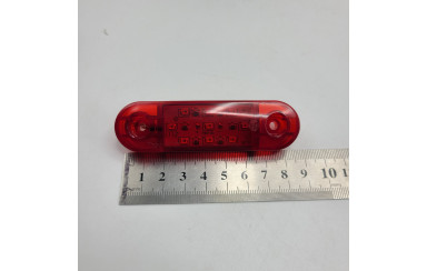 Габаритний ліхтарик світлодіодний Червоний 12-24v 9LED TH