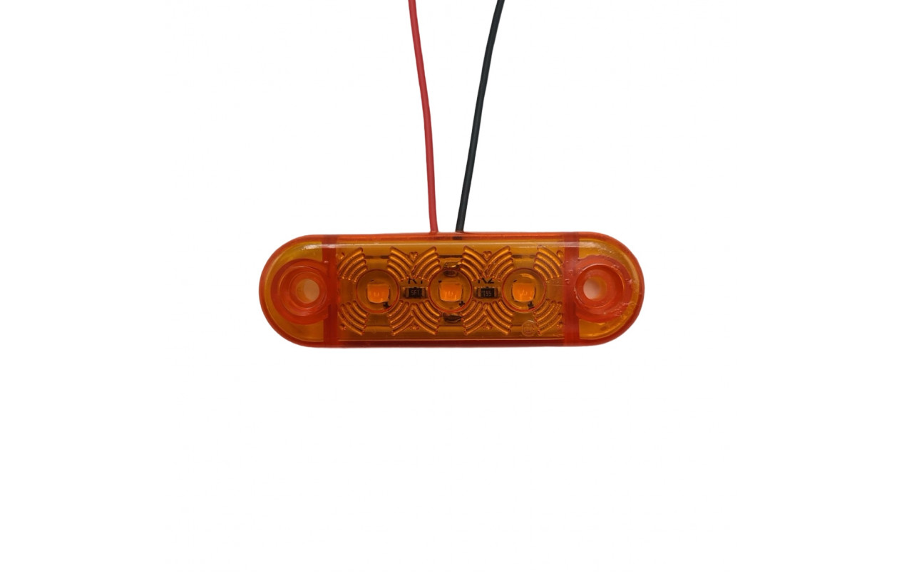 Габаритный фонарик светодиодный Желтый 12-24v 3LED FR