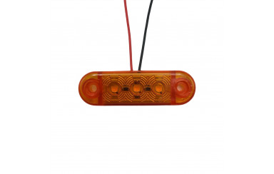 Габаритный фонарик светодиодный Желтый 12-24v 3LED FR