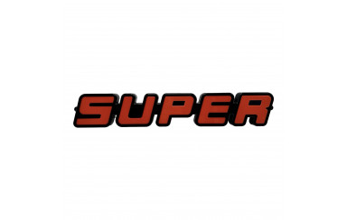 Неоновий напис SUPER червоний