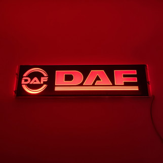 Светодиодная табличка на лобовое стекло DAF 40x10см 24v Красная