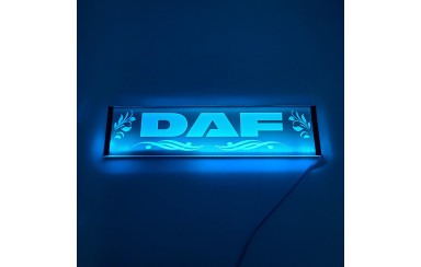 Світлодіодна табличка на лобове скло DAF 40x10см 24v Синя