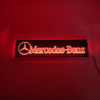 Светодиодная табличка на лобовое стекло MERCEDES 40x10см 24v Красная