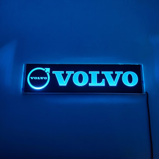Светодиодная табличка на лобовое стекло VOLVO 40x10см 24v Синяя
